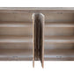 72" Sand Solid and Manufactured Wood Distressed Credenza