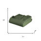 King Forest Green Cotton Geometric Blanket