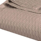 10" X 9" Khaki Cotton Plain Weave Geometric Throw Blanket