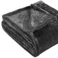 King Charcoal Fleece Knitted Plush Blanket