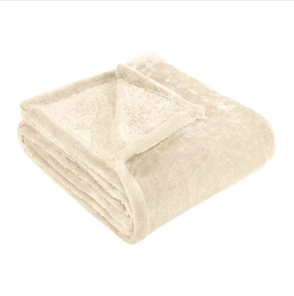 King Ivory Fleece Plush Blanket