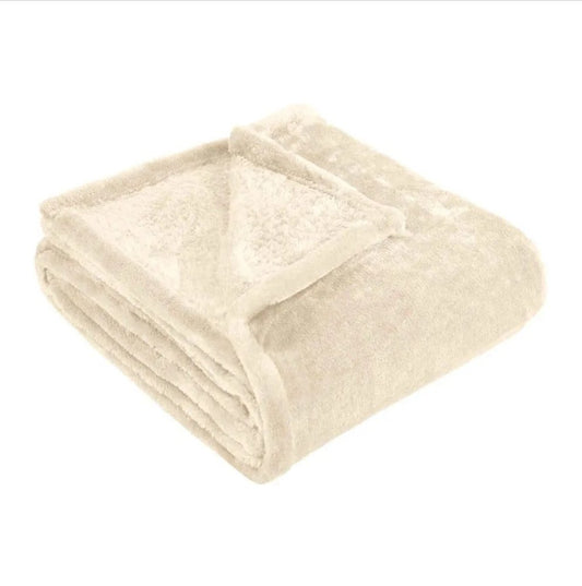 King Ivory Fleece Plush Blanket