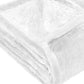 King White Fleece Plush Blanket