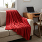 50" X 60" Red Fleece Plush Throw Blanket