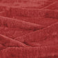 14" X 15" Red Fleece Knitted Plush Throw Blanket