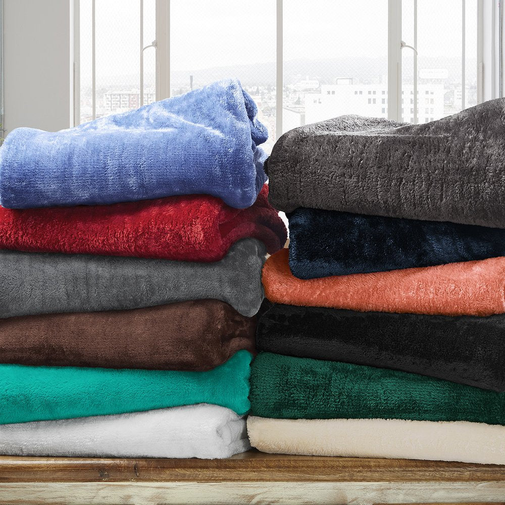 50" X 60" Red Fleece Plush Throw Blanket