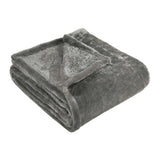 14" X 15" Silver Fleece Plain Weave Plush Throw Blanket