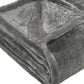 50" X 60" Silver Fleece Plush Throw Blanket