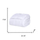 King White Cotton Plain Weave Striped Blanket