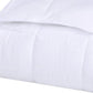 Twin White Cotton Striped Blanket