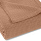 Queen Camel Cotton Waffle Weave Blanket