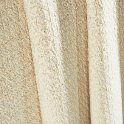 Queen Ivory Cotton Waffle Weave Blanket