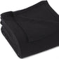 King Black Cotton Waffle Weave Blanket