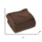 King Chocolate Cotton Waffle Weave Blanket