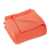 King Coral Cotton Waffle Weave Blanket