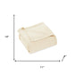 King Ivory Cotton Waffle Weave Blanket