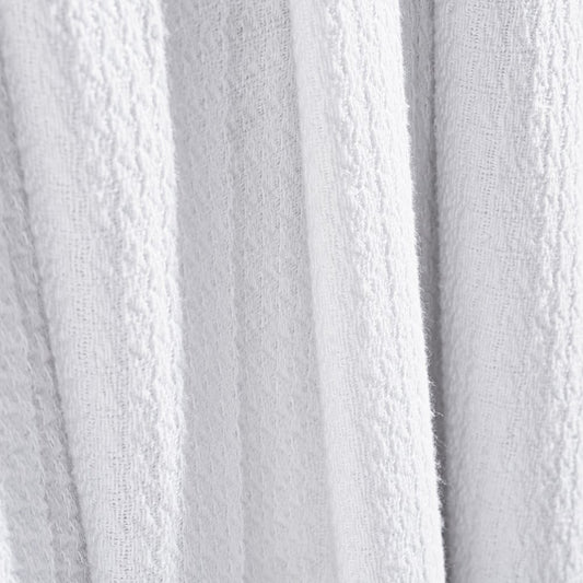 King White Cotton Waffle Weave Honeycomb Blanket