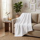 King White Cotton Waffle Weave Honeycomb Blanket