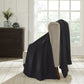 Twin Black Cotton Waffle Weave Blanket