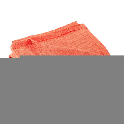 Twin Coral Cotton Waffle Weave Blanket