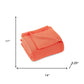 Twin Coral Cotton Waffle Weave Blanket