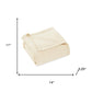 Twin Ivory Cotton Waffle Weave Blanket
