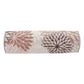 6" X 20" Brown Beige and Ivory Bolster Floral Indoor Outdoor Throw Pillow