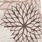 20" Brown Beige and Ivory Floral Indoor Outdoor Throw Pillow