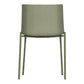 Set of Two Green Heavy Duty Plastic Outdoor Dining Chairs