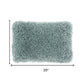 14" X 20" Celadon Shag Lumbar Throw Pillow