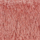 14" X 24" Coral Shag Lumbar Throw Pillow