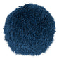 14" X 14" Teal Blue Round Shag Throw Pillow