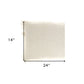 14" X 24" Ivory Cotton Throw Pillow With Fringe