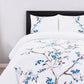 Blue and White King 100% Cotton 200 Thread Count Washable Duvet Cover Set