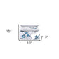 Blue and White King 100% Cotton 200 Thread Count Washable Duvet Cover Set