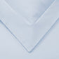 Light Blue Queen Cotton Blend Washable Duvet Cover Set