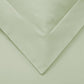 Light Green Queen Cotton Blend 1000 Thread Count Washable Duvet Cover Set