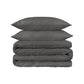 Charcoal Queen Cotton Blend 1200 Thread Count Washable Duvet Cover Set
