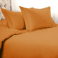 Orange Queen Cotton Washable Duvet Cover Set