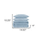 Light Blue King Cotton Washable Duvet Cover Set