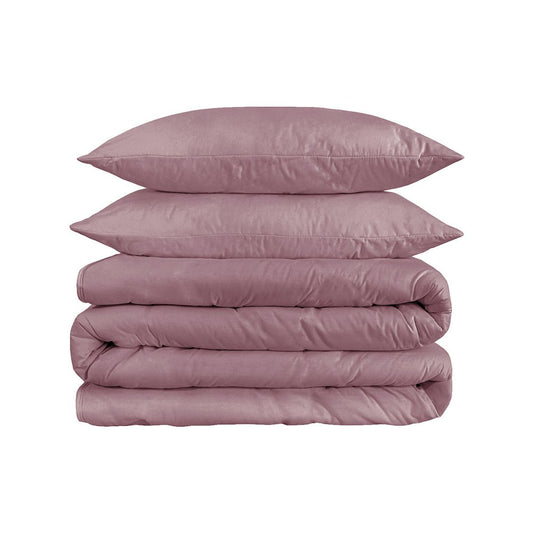 Purple And Red King Cotton Washable Duvet Cover Set