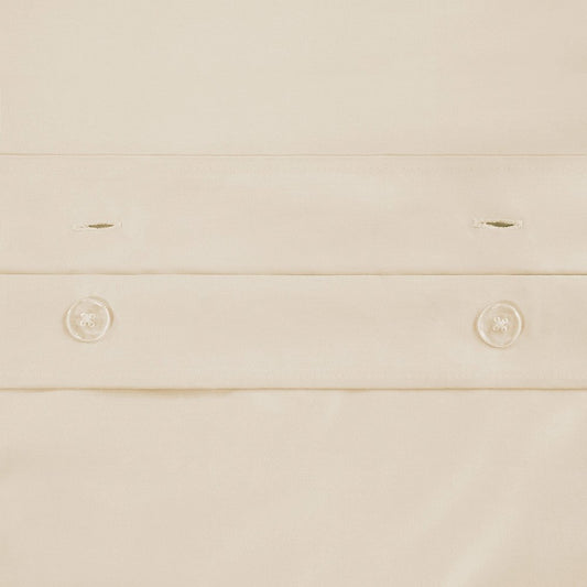 Ivory Queen Cotton Blend 650 Thread Count Washable Duvet Cover Set