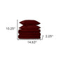 Burgundy Twin Cotton Washable Duvet Cover Set