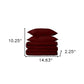 Burgundy Twin Cotton Blend 650 Thread Count Washable Duvet Cover Set