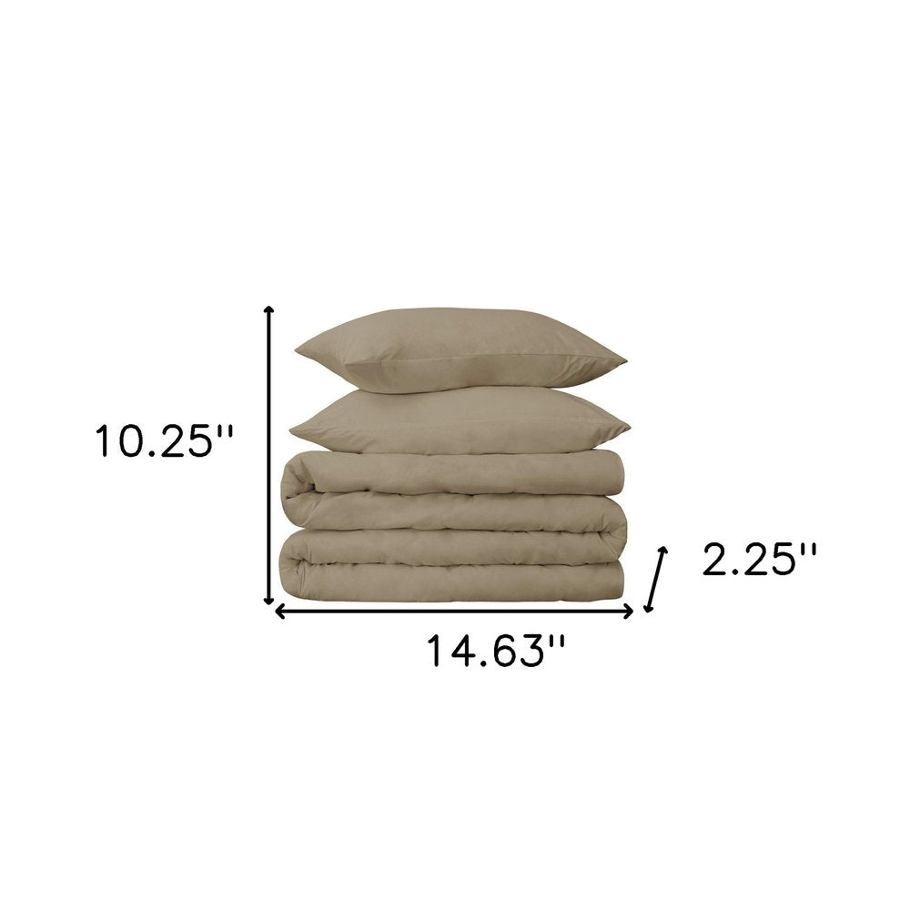 Linen Twin Cotton Washable Duvet Cover Set