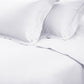 White Twin Cotton Washable Duvet Cover Set