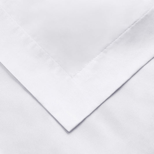 White Twin Cotton Washable Duvet Cover Set