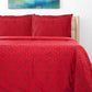 Burgundy King Cotton Blend Thread Count Washable Duvet Cover Set