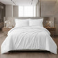 White Queen Cotton Blend 300 Thread Count Washable Duvet Cover Set