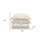 Ivory King Cotton Blend 300 Thread Count Washable Duvet Cover Set